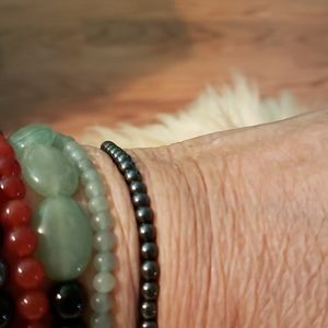 4mm hematite bracelet